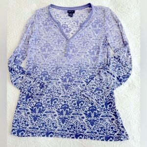 Ombre, semi sheer top by Style & Co